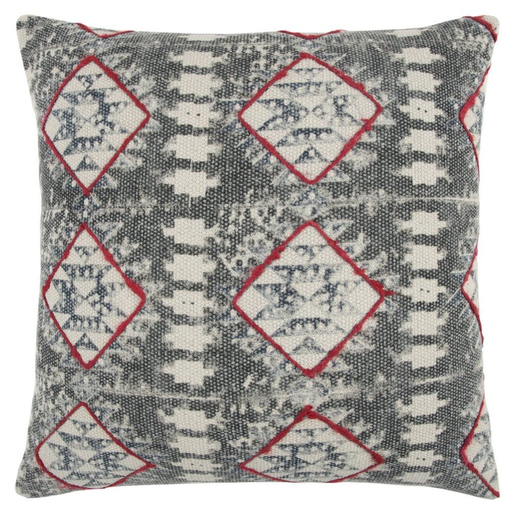 Rizzy 20 x 20 Home Decorative Pillow With Zipper